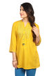 Fuschia A Line Viscose Indie Top image number 3