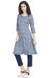 Peach Kalidar Viscose Kurta image number 2