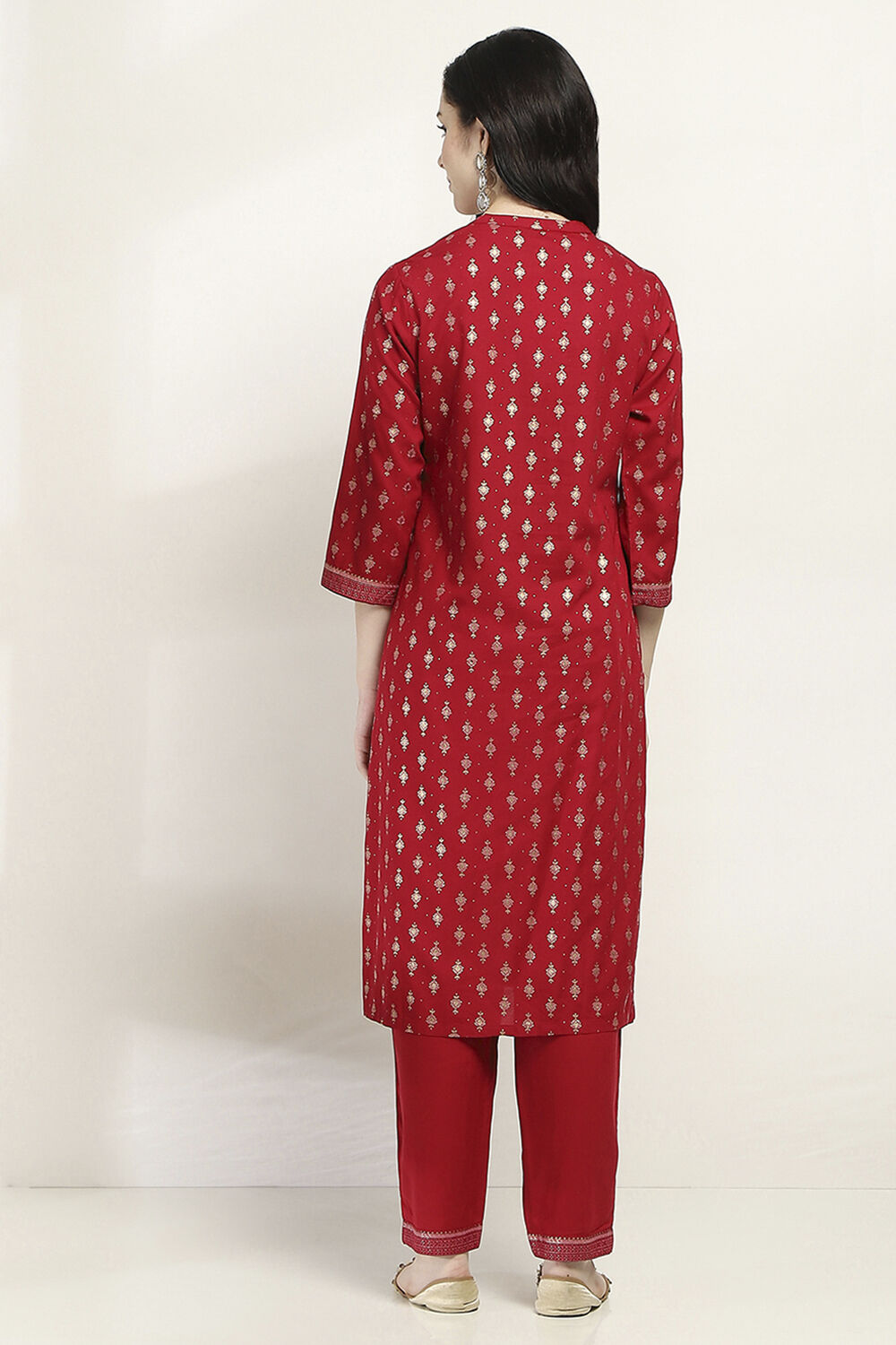 Pink Viscose Straight SET image number 4