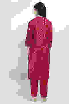 Pink Viscose Straight SET image number 4