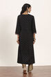 Black Viscose Rayon Straight Kurta Pants Set image number 4