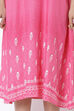 Pink Viscose A-Line Dress image number 1
