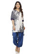 Pink Straight High Low Viscose Kurta image number 0