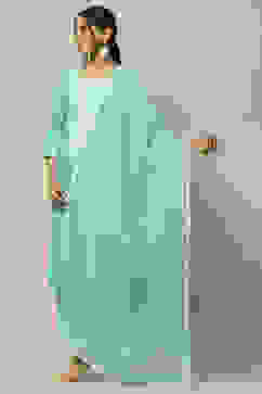 Sea Green Poly Chiffon Dupatta image number 0