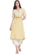Beige Cotton Straight Kurta image number 0