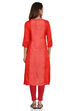 Red Cotton Kurta image number 5