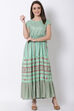 Mint Green Viscose Dress image number 5