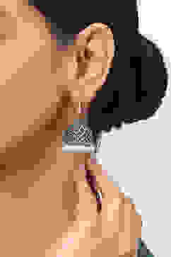 Pink-Green Alloy Jhumkas image number 1