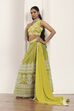 Pink Polyester Kalidar Lehenga Set image number 0