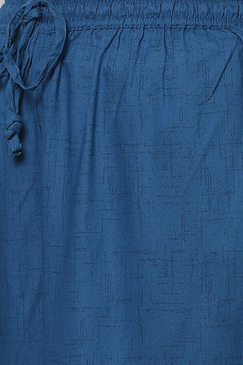 Blue LIVA Kurta Set image number 2