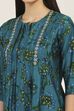 Green Viscose Polyester Viscose Rayon Kurta Pants Set image number 1