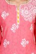Pink Straight Rayon Kurta image number 4