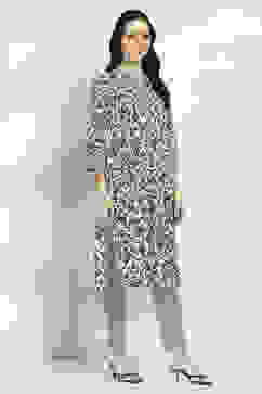 Black Viscose Straight SET image number 5