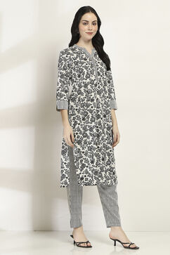 Black Viscose Straight SET image number 5
