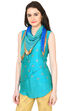 Blue Chiffon Scarf image number 1