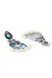 Light blue Metal Brass Earrings image number 3