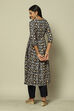 Indigo Blue Cotton Straight Printed Kurta Palazzo Suit Set image number 4