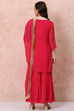 Pink Georgette Sharara Suit Set image number 5