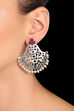 Red Metal Brass Earrings image number 0