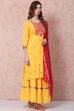 Pink Straight Solid Suit Set image number 6