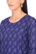 Indigo Straight Cotton Kurta image number 1