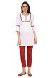 White A-Line Cotton Indie Top image number 6