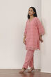 Pink Cotton Straight Suit Sets image number 3