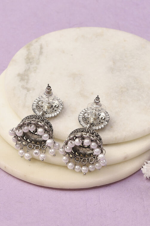Oxidised Alloy Earrings image number 2