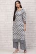 Red Viscose Rayon Straight Suit Set image number 3