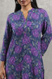 Blue Viscose Rayon Printed Straight Kurta image number 1