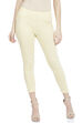 Cream Cotton Leggings image number 0