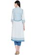 White Cambric A-Line Kurta image number 4