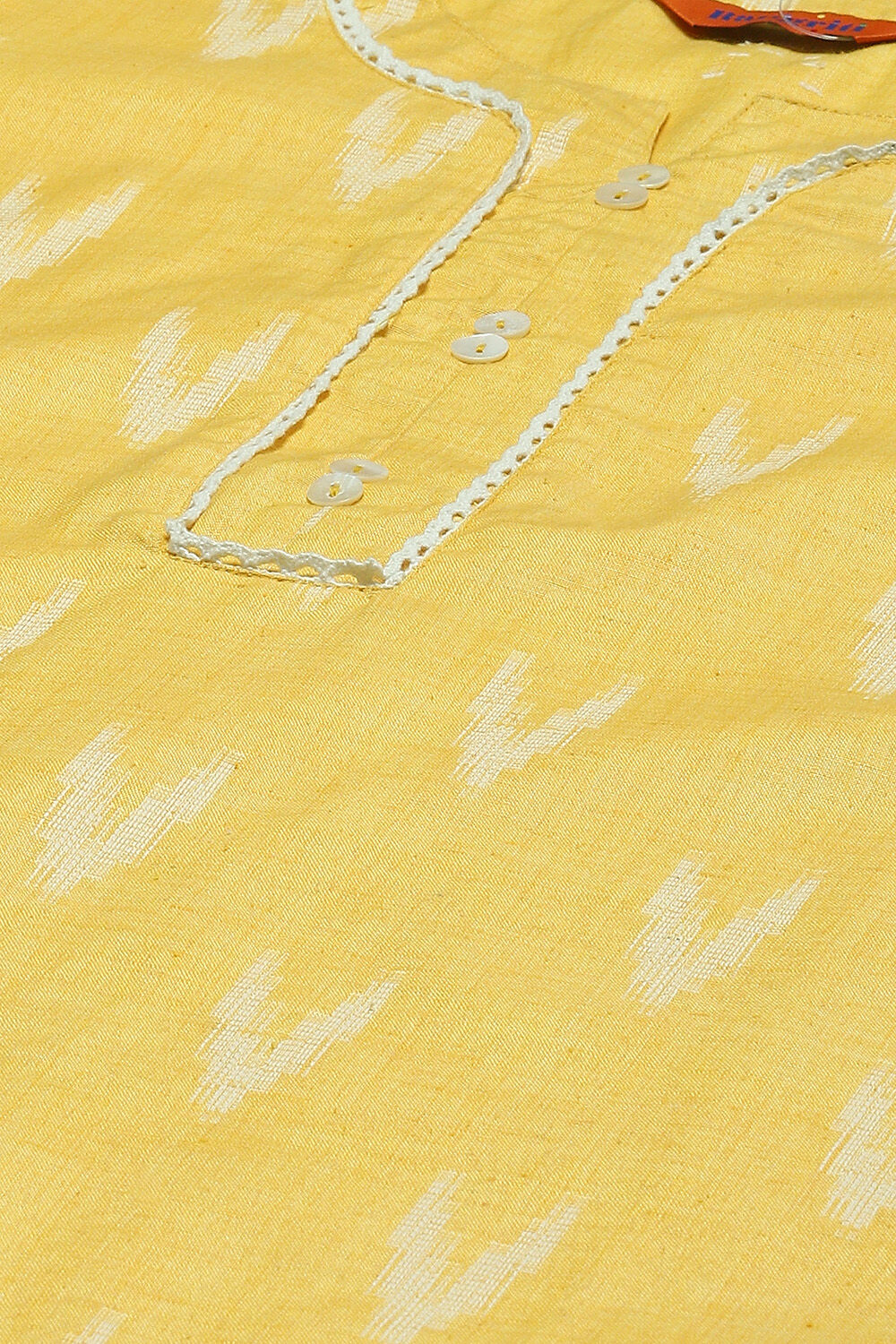 Yellow Viscose Blend Straight Kurta image number 1
