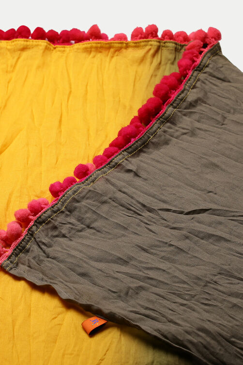 Mustard And Green Cotton Dupatta image number 1