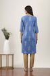 Blue Rayon Straight Kurtas image number 3