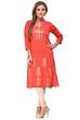 Coral Straight Cotton Kurta image number 0