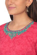 Pink Kalidar Poly Cotton Kurta image number 1
