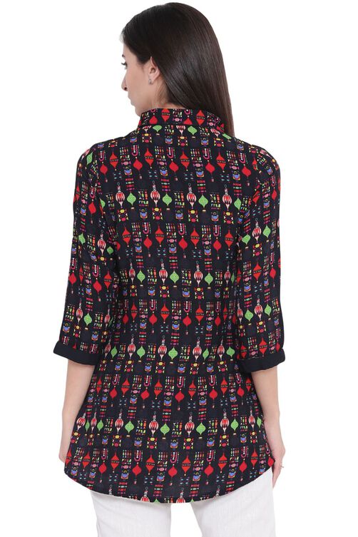 Black Rayon Indie Top image number 4