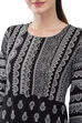 Black Flared Viscose Dress image number 1