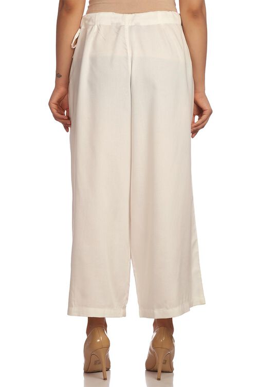 Pink Viscose Rayon Culottes image number 1