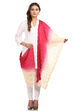 Beige & Dark Pink Cotton Stole image number 0