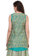 Beige A-Line Polyester Kurta image number 4