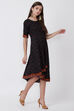 Black Viscose Rayon Kalidar Dress image number 0