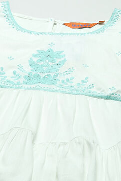 White LIVA Tiered Top image number 1