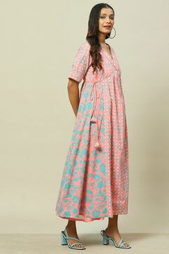 Coral Cotton Straight Dress image number 3