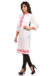 White Straight Cotton Kurta image number 3