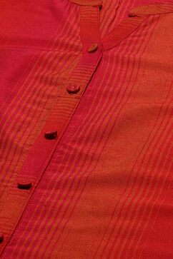 Red Art Silk Straight Kurta image number 1