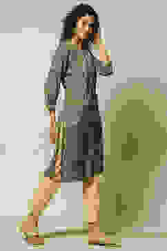 Pink LIVA Straight Printed Kurta image number 4