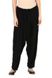 Black Viscose Rayon Fusion Pants image number 0