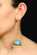 Golden Metal Brass Earrings image number 0